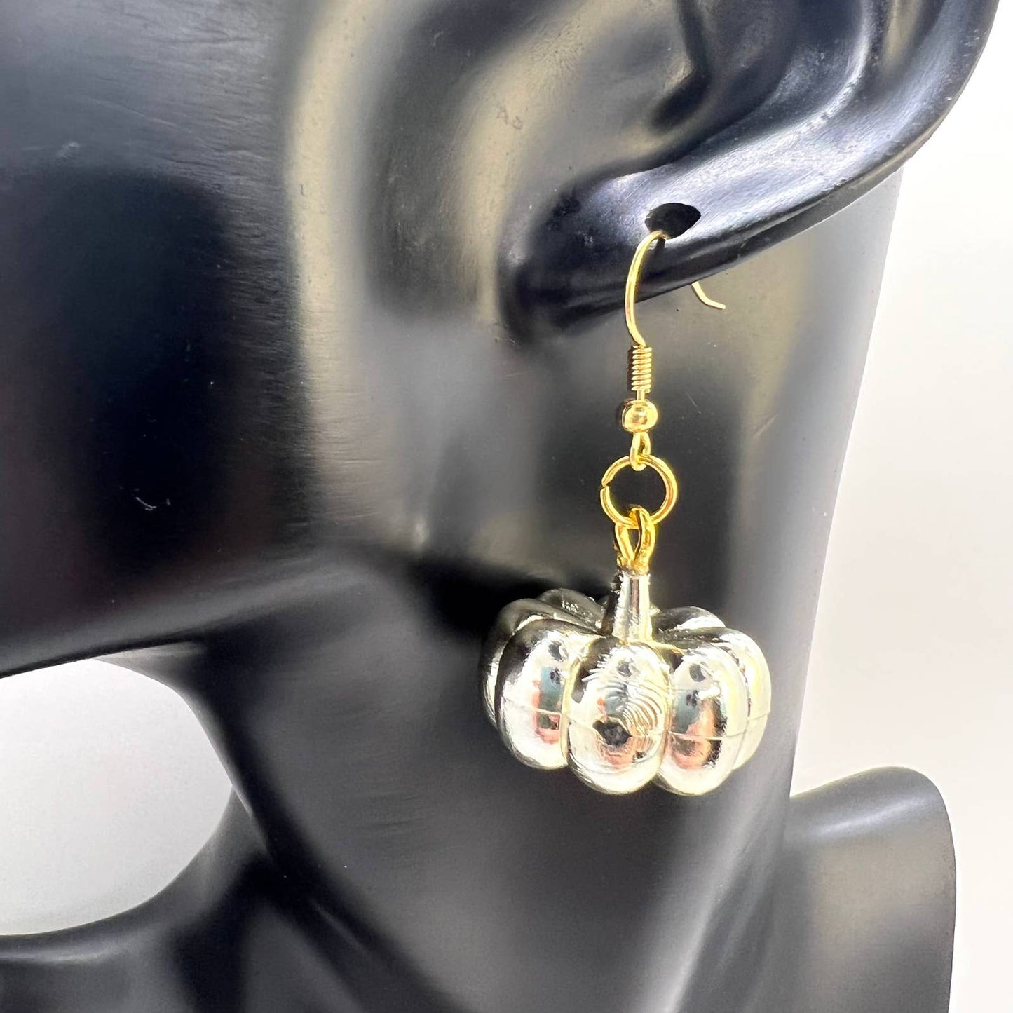 Gold Pumpkin Earrings