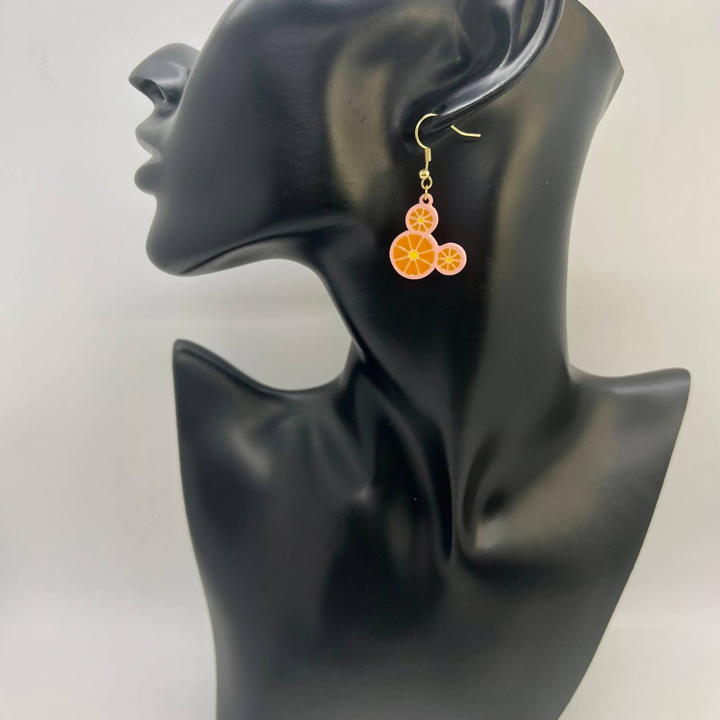 Mickey Mouse Earrings - Orange Slice Earrings - Summer Earrings - Disney Earring