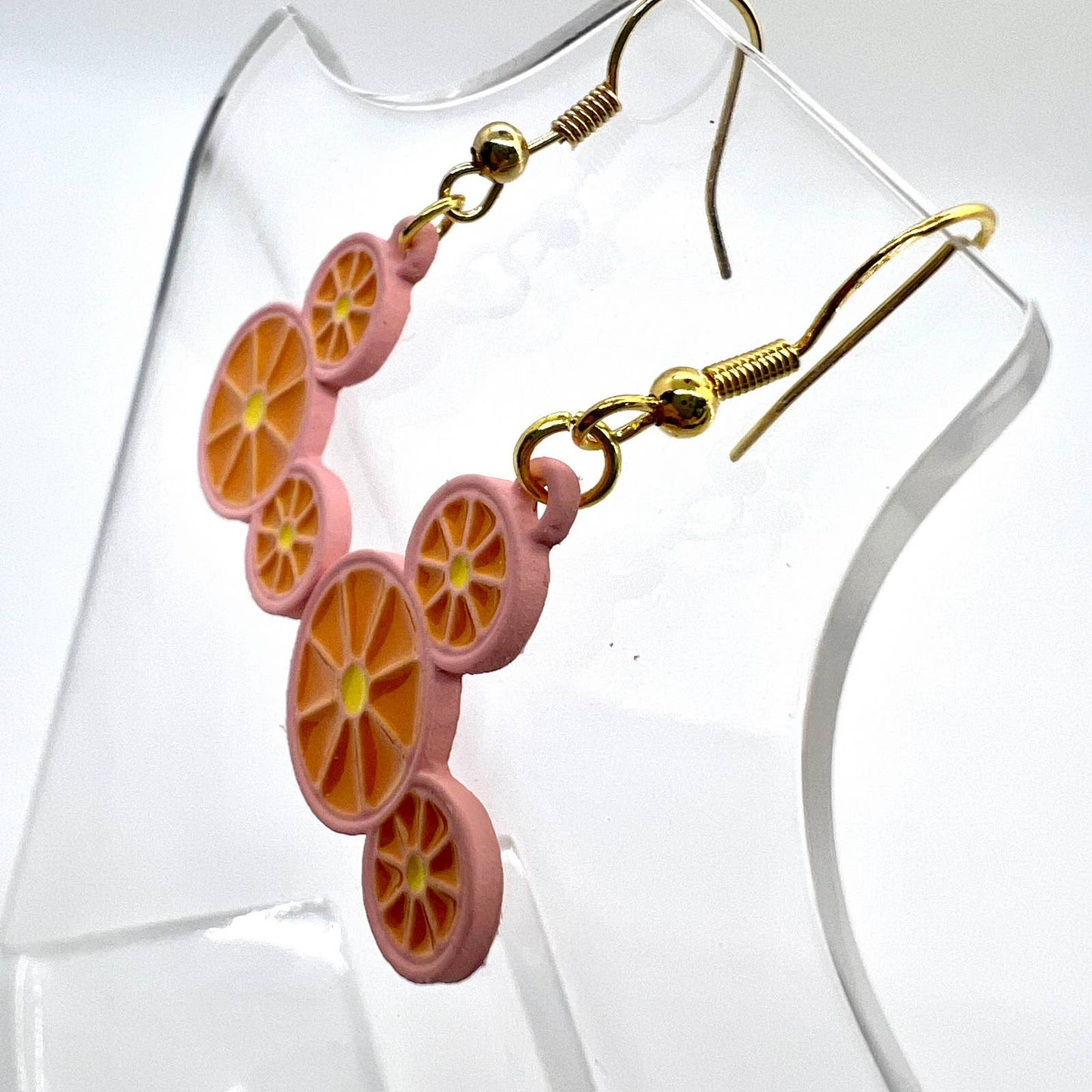 Mickey Mouse Earrings - Orange Slice Earrings - Summer Earrings - Disney Earring