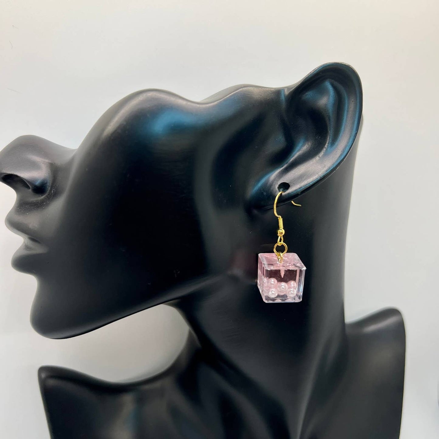 Pearl Ice Cube Earrings