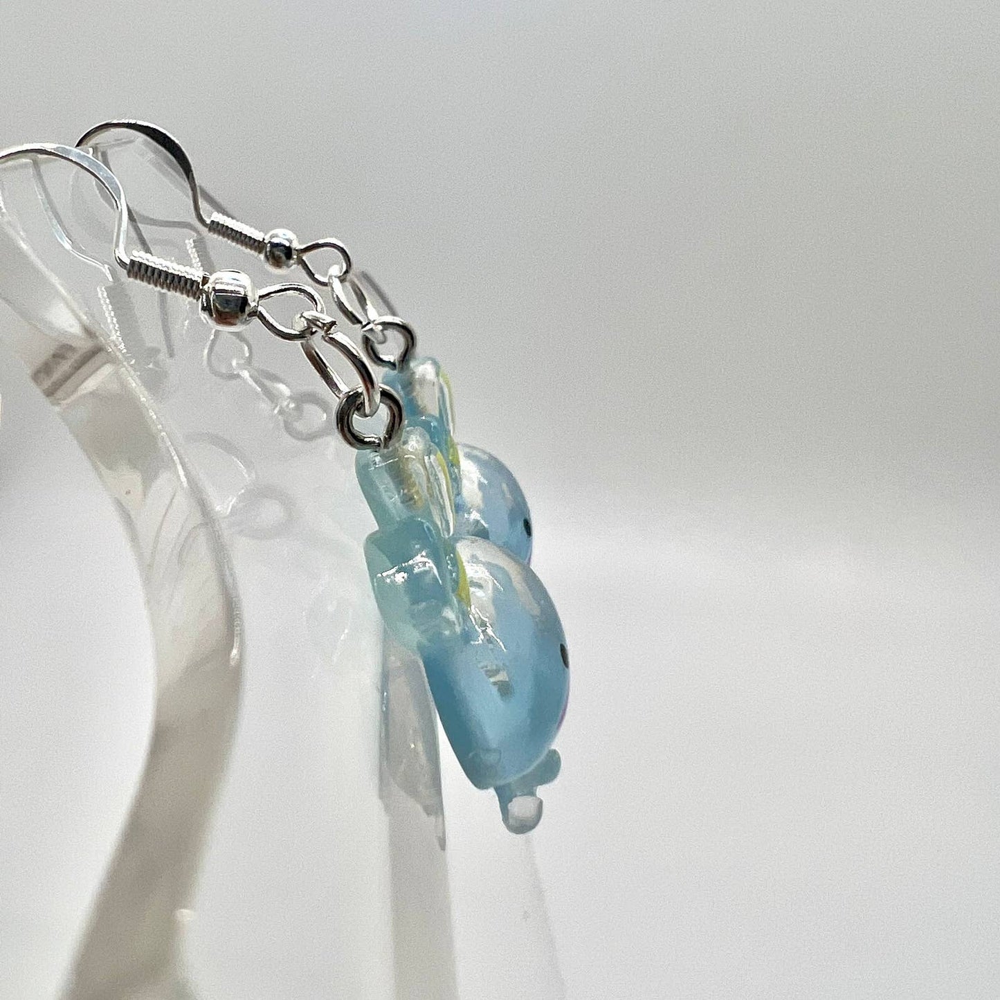 Blue Bunny Earrings