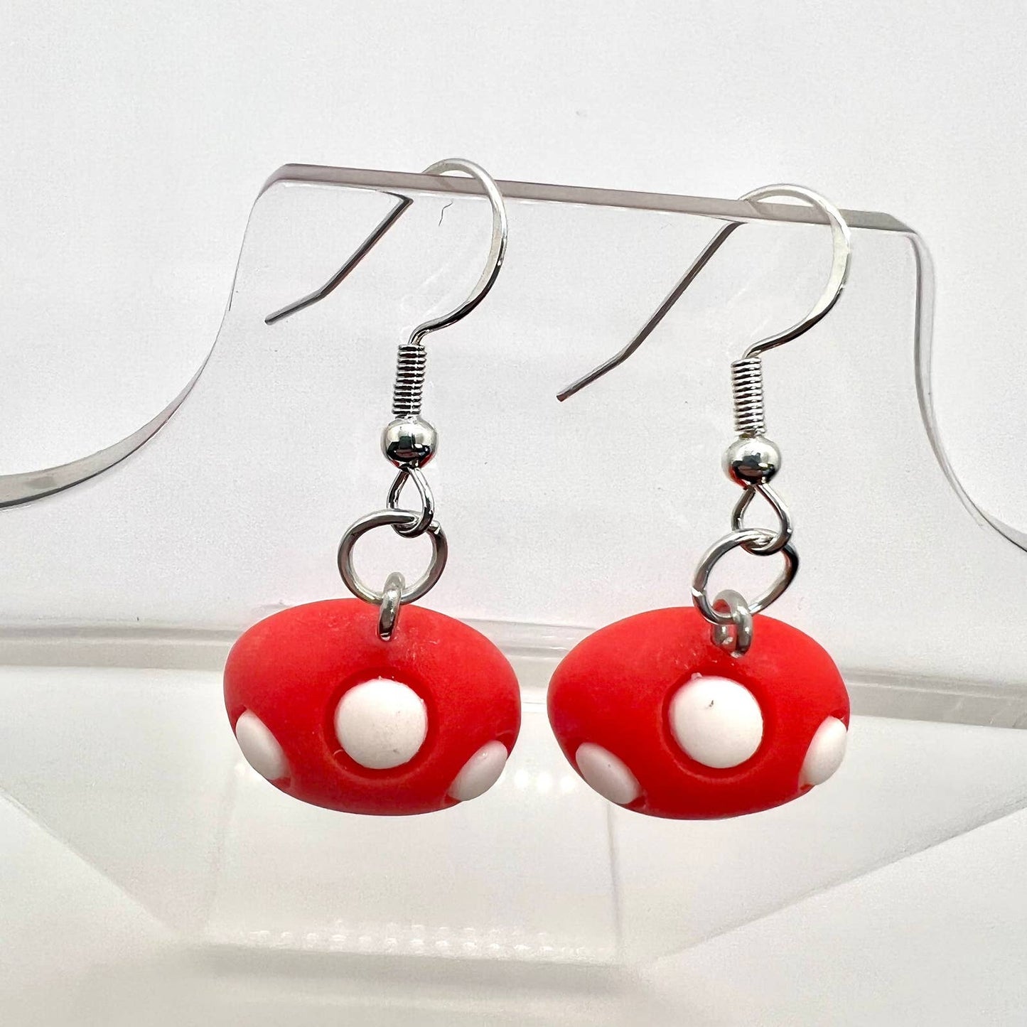 Red Mushroom Earrings
