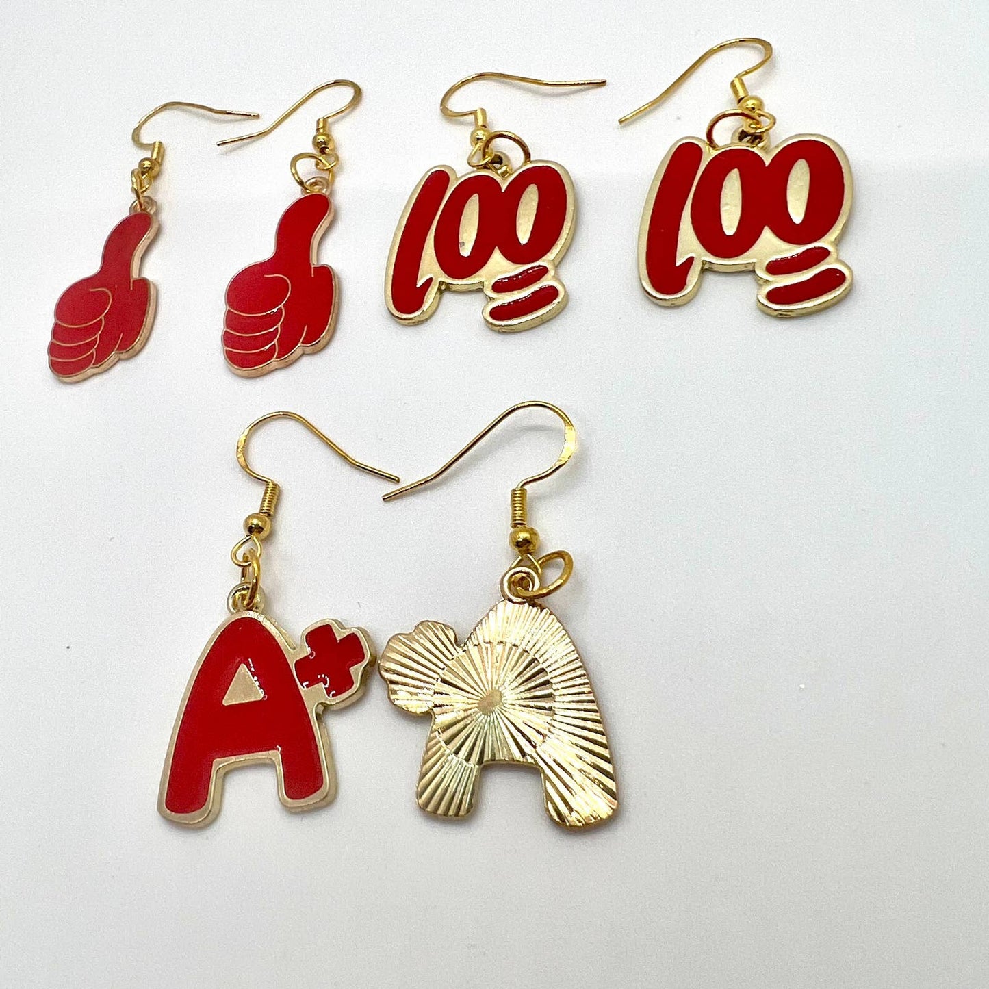 Red School Teacher Earrings