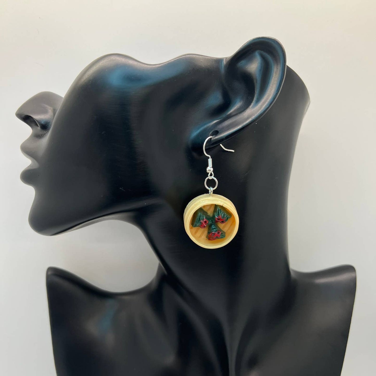Dumpling Earrings - Dim Sum Earrings - Dumpling Basket Earrings - Asian Earrings