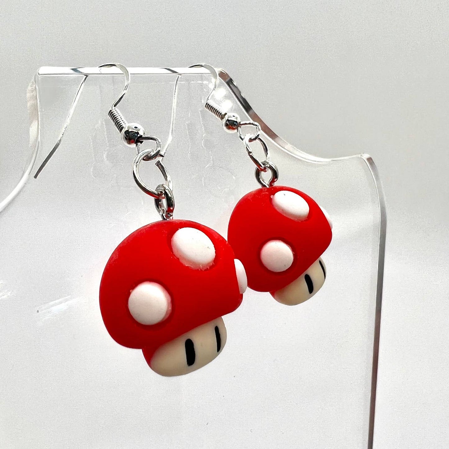 Red Mushroom Earrings