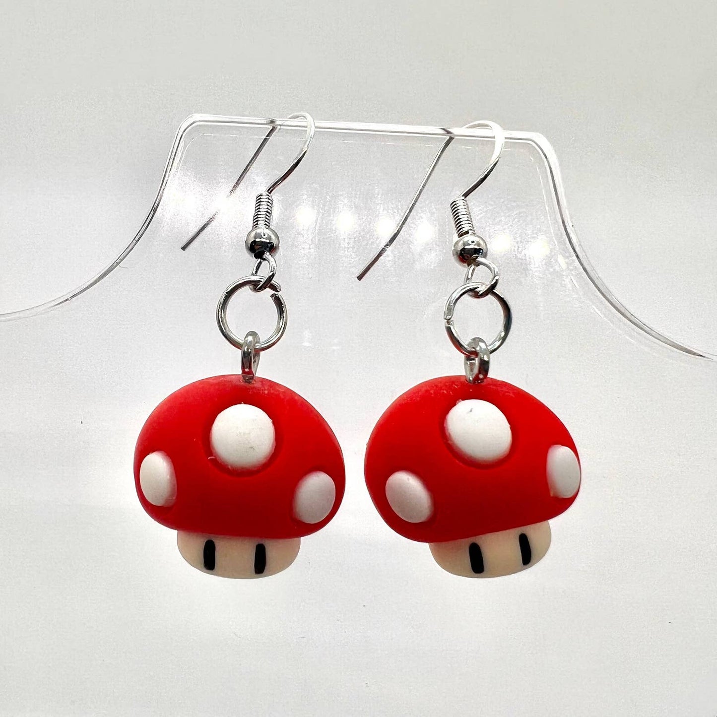 Red Mushroom Earrings