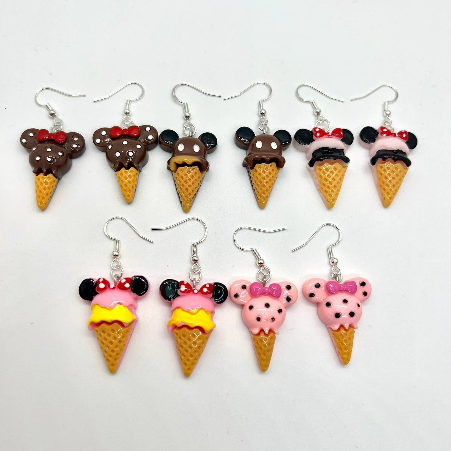 Mickey & Minnie Ice Cream Earrings