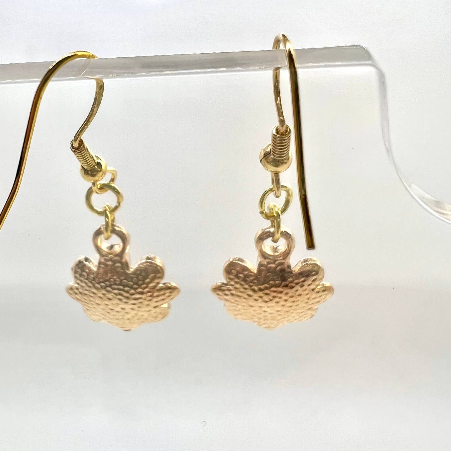 Purple Flower Earrings