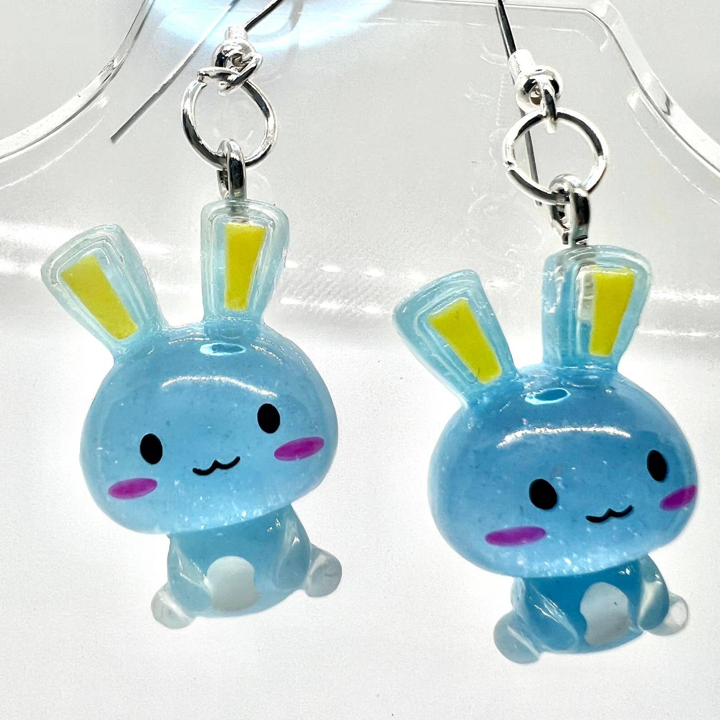 Blue Bunny Earrings