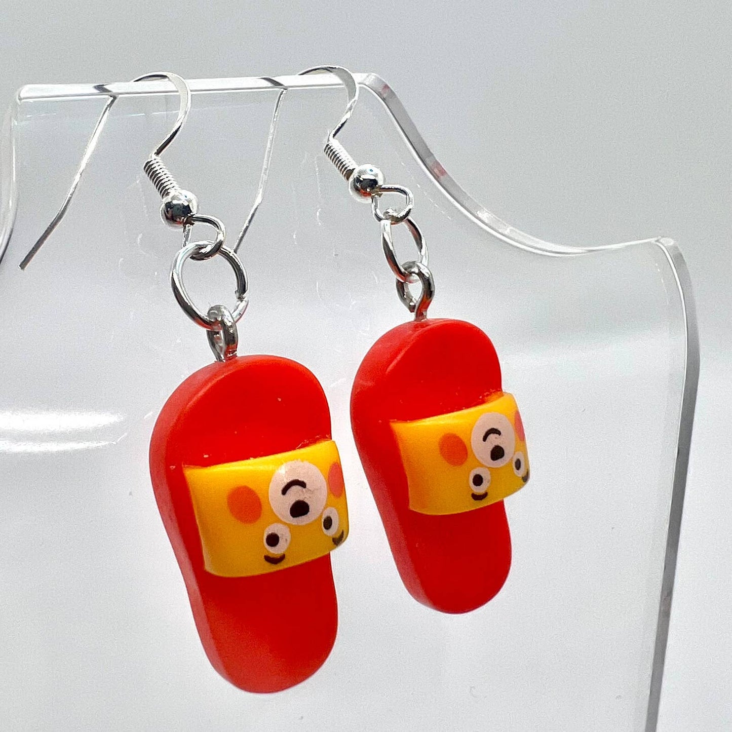 Red Slide Shoe Earrings