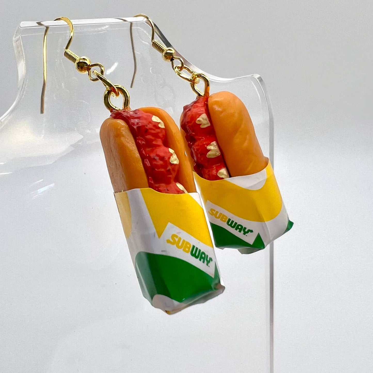Subway Meatball Sub Earrings