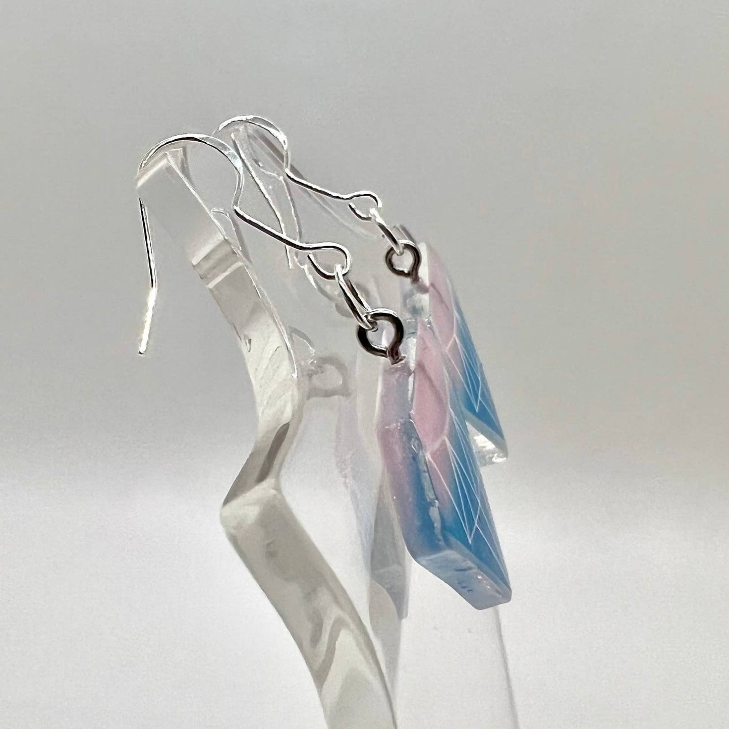 Blue Diamond Earrings