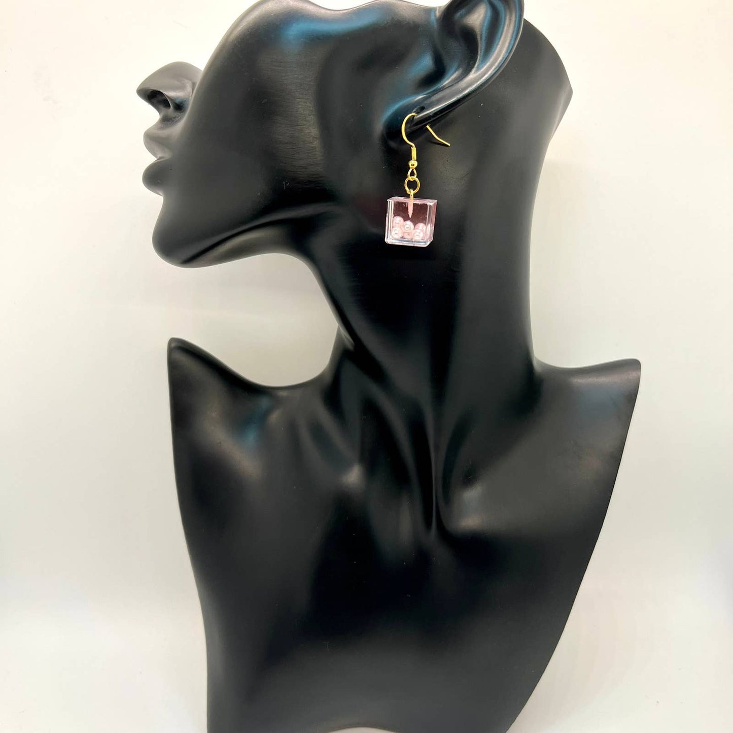 Pearl Ice Cube Earrings
