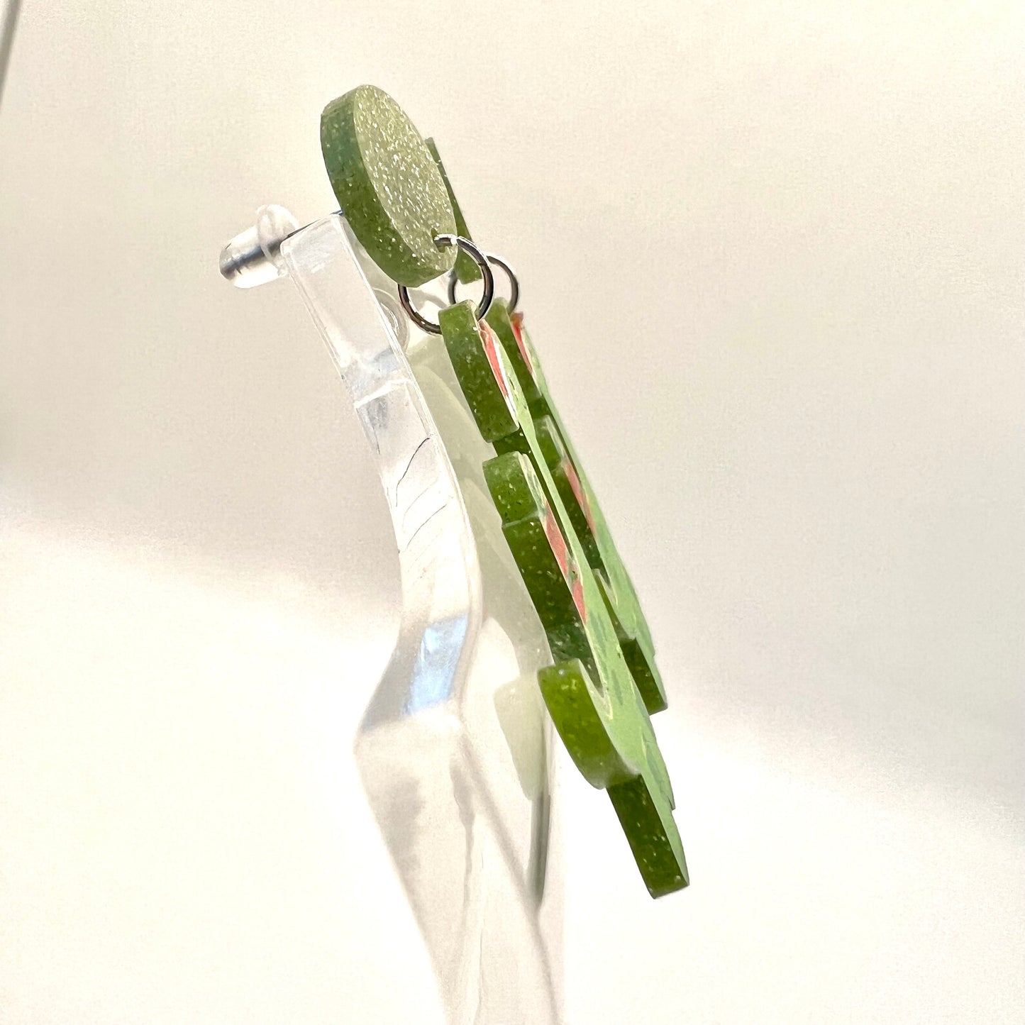 Christmas Dino Earrings