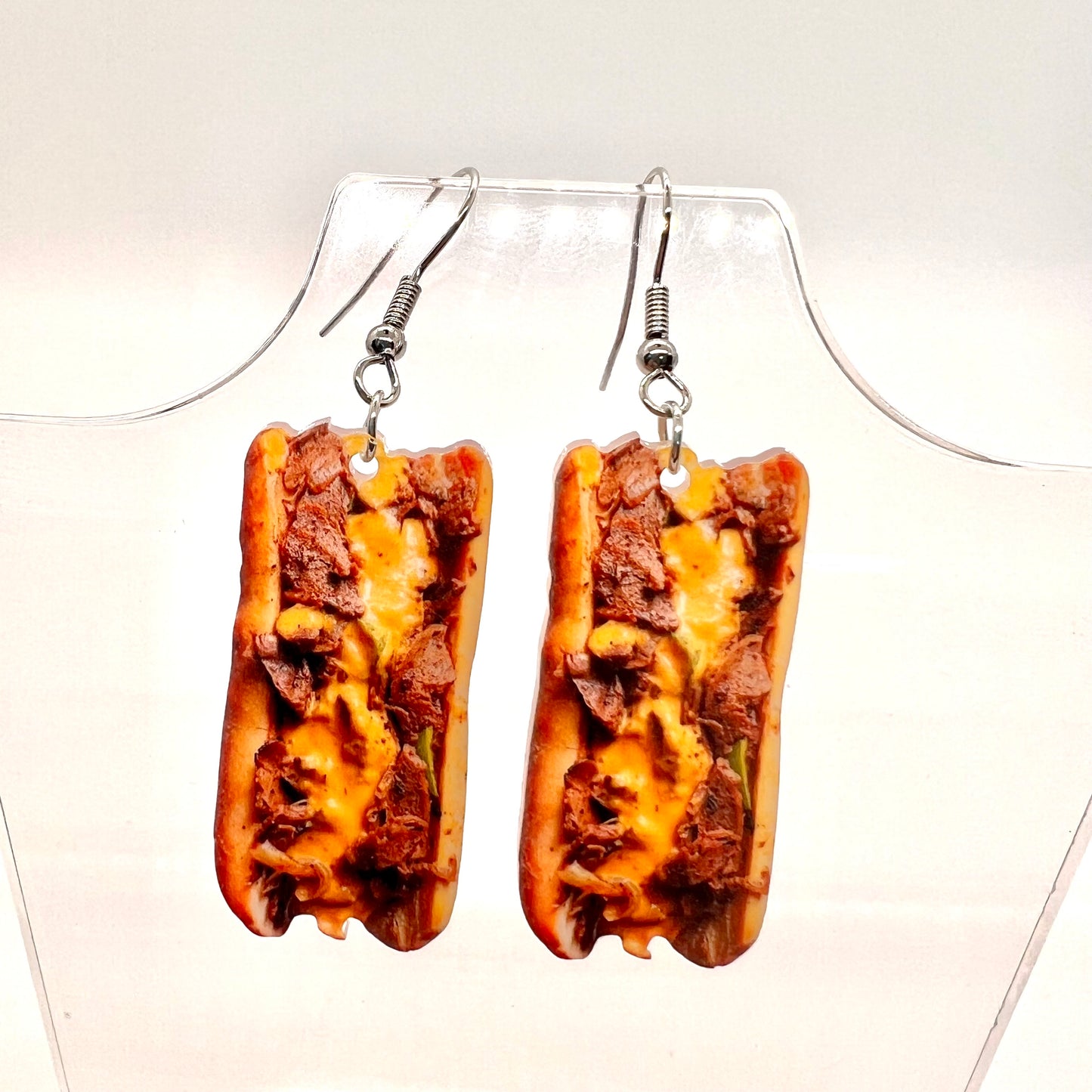 Philly Cheese Steak Earrings