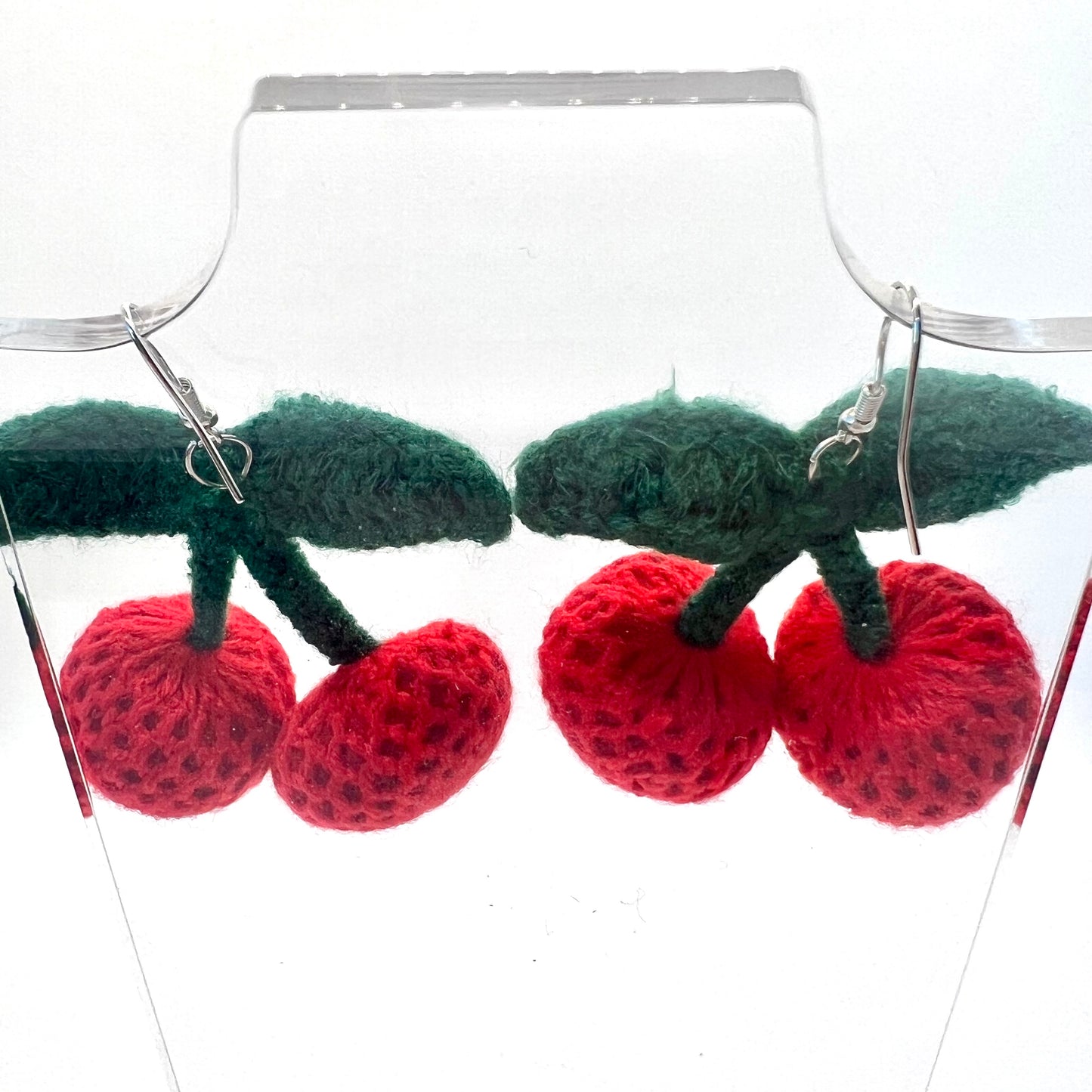 Crochet Cherries Earrings