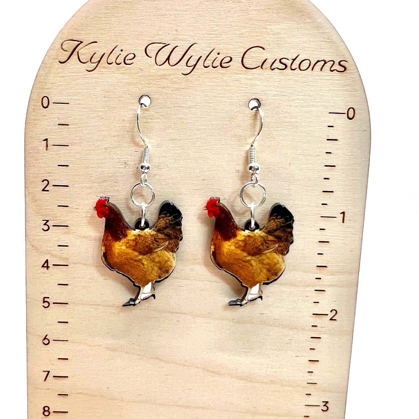 Chicken Earrings