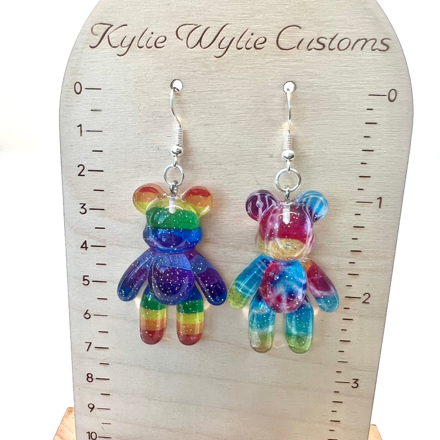 Rainbow Bear Earrings