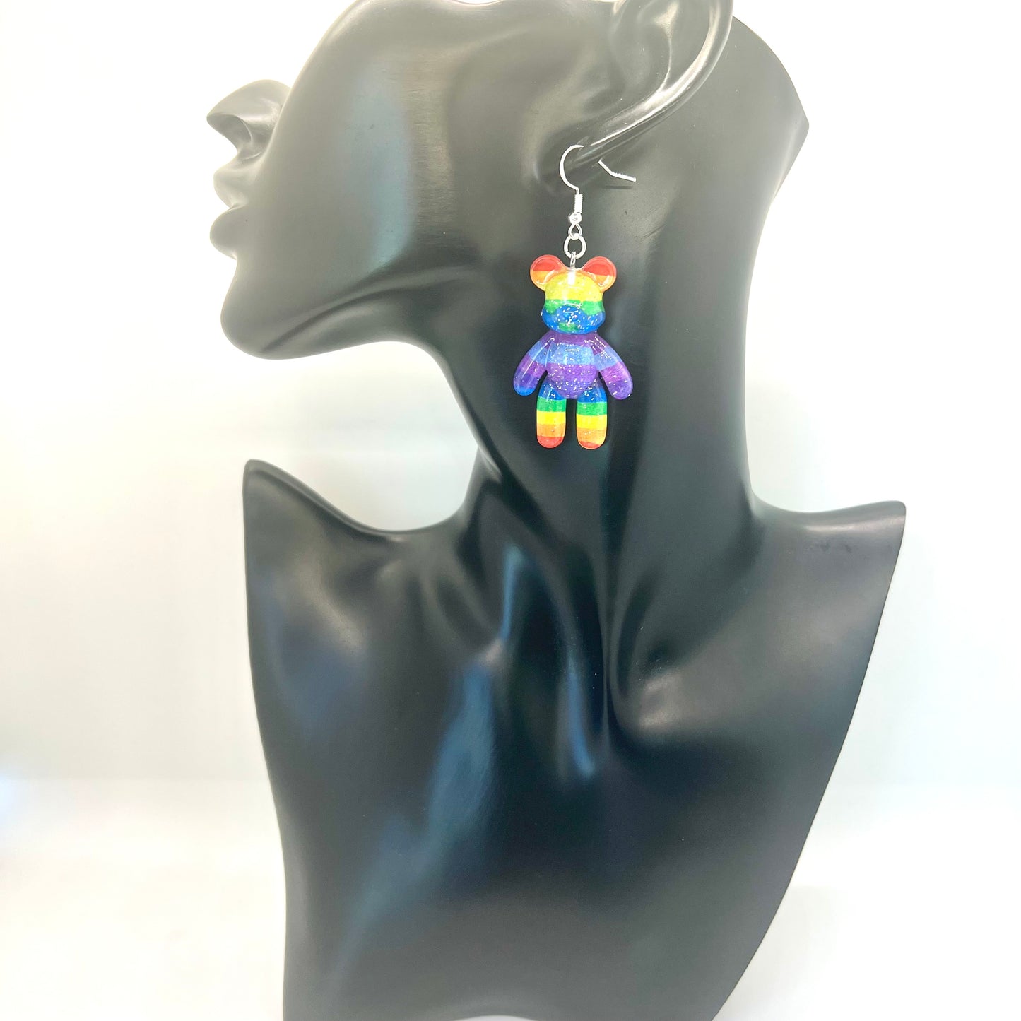 Rainbow Bear Earrings