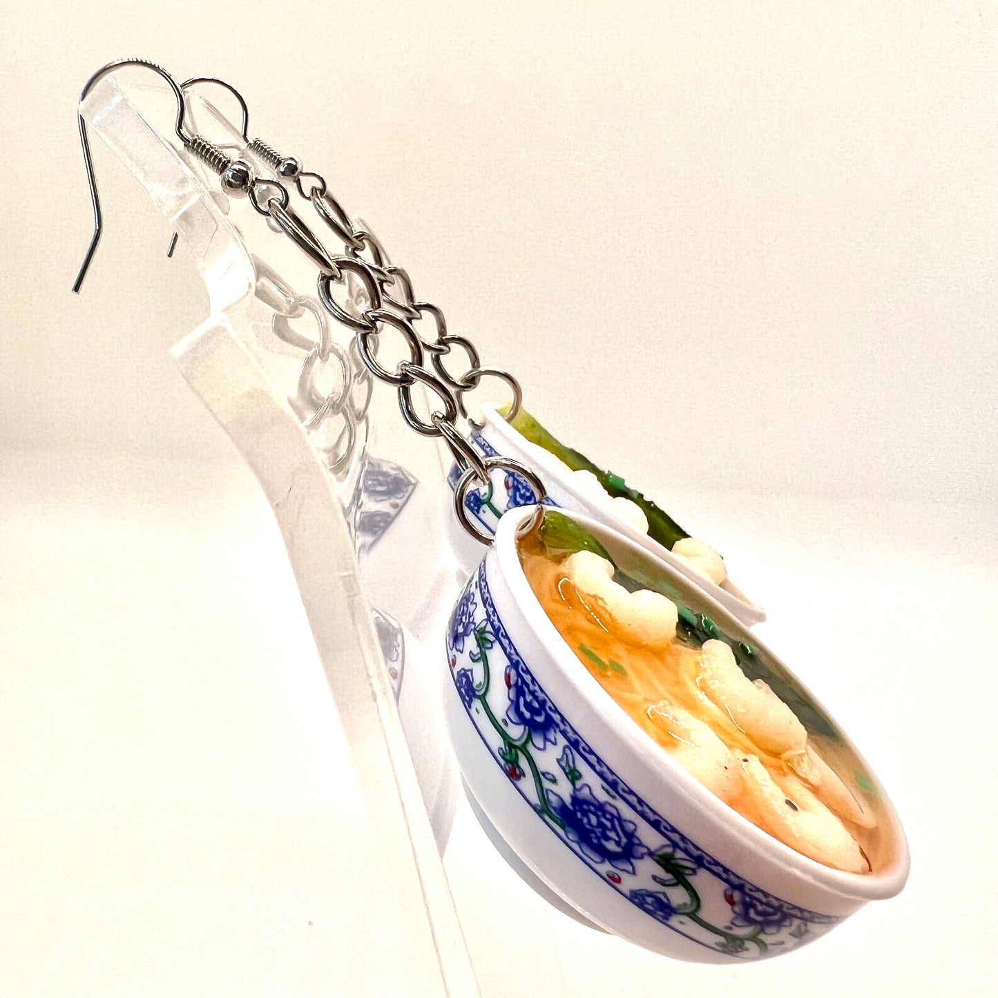 Shrimp Ramen Bowl Earrings