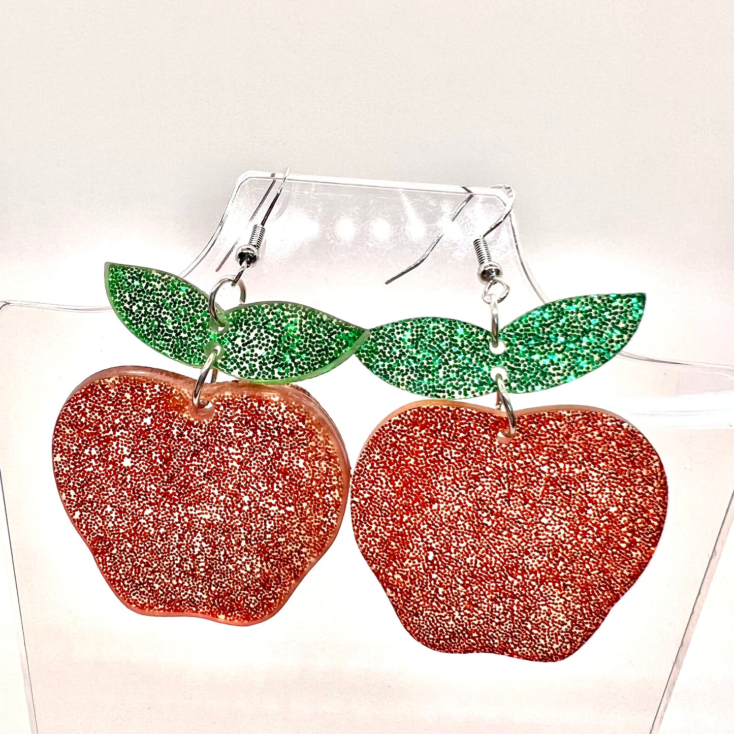 Large Apple Earrings