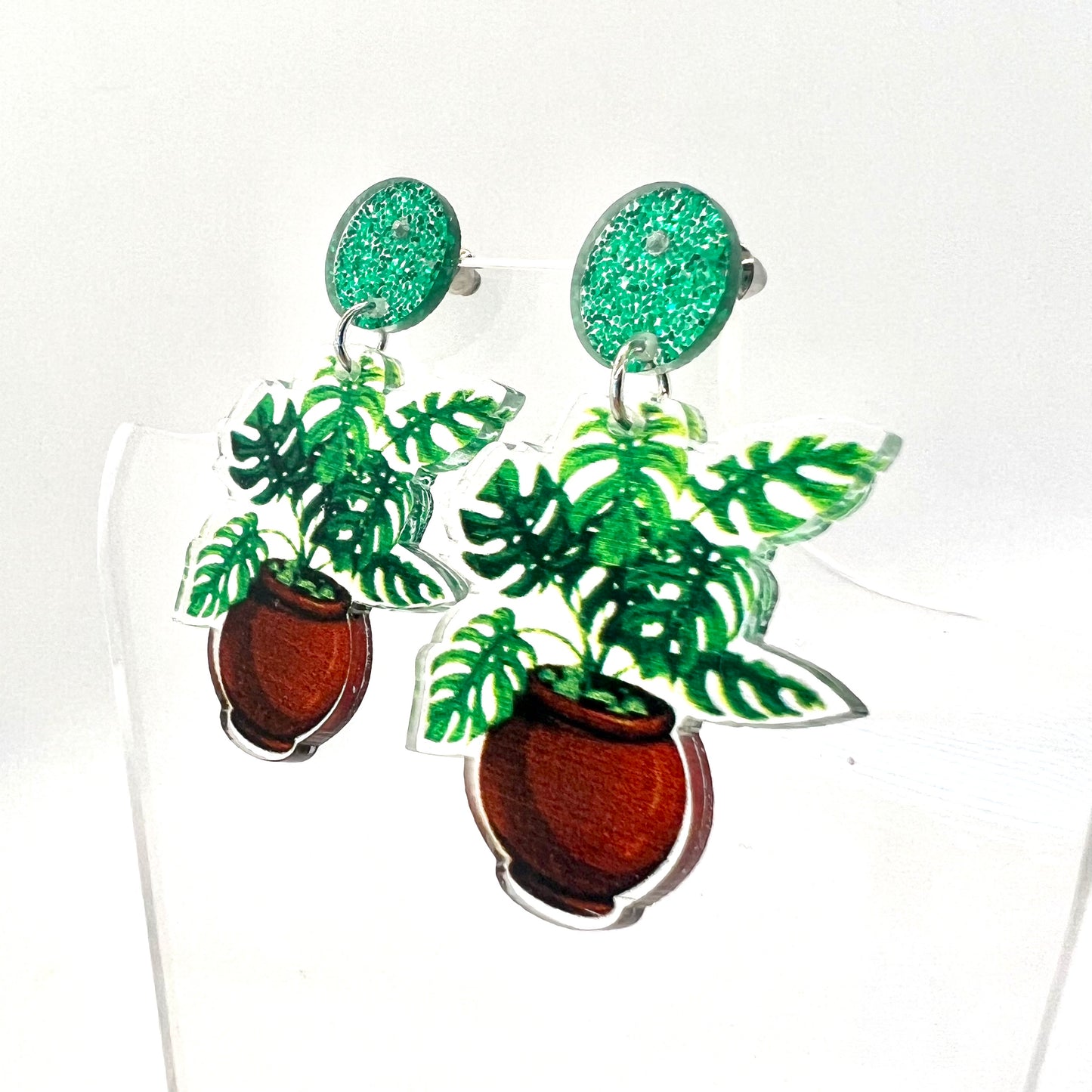 Potted Plant Earrings