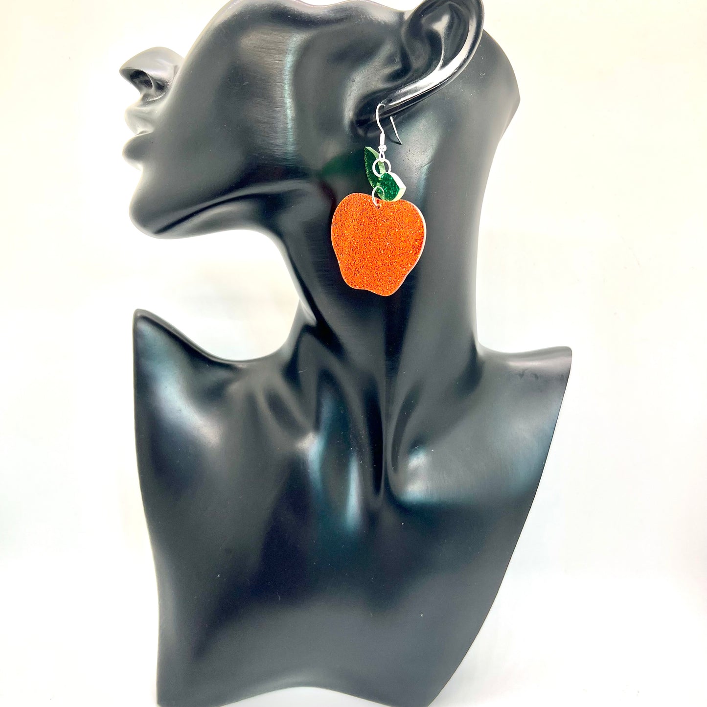 Large Apple Earrings