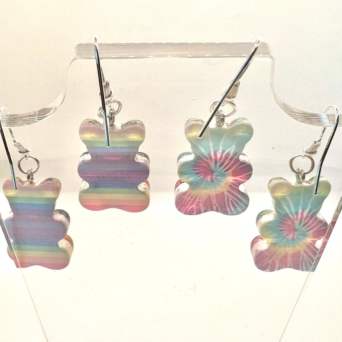 Rainbow Gummie Bear Earrings