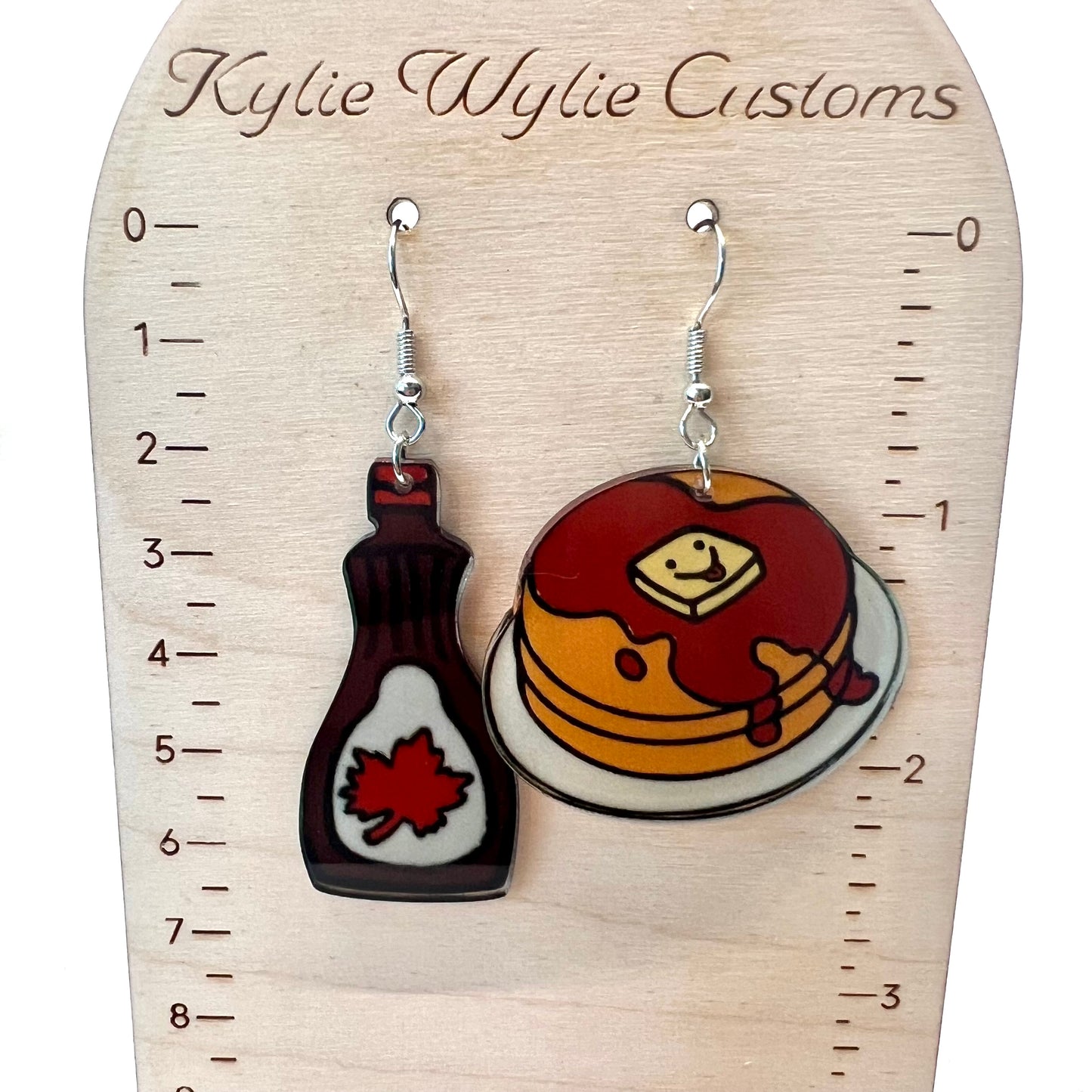 Pancakes & Syrup Earrings