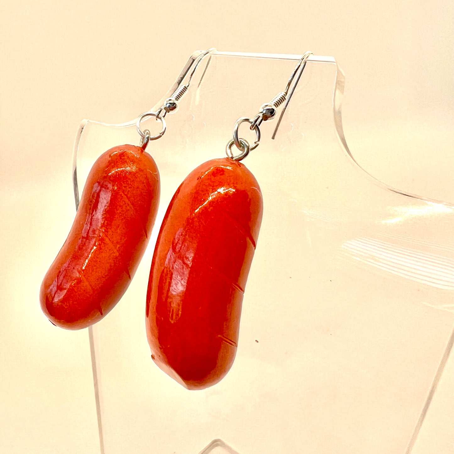 Grilled Hotdog Earrings