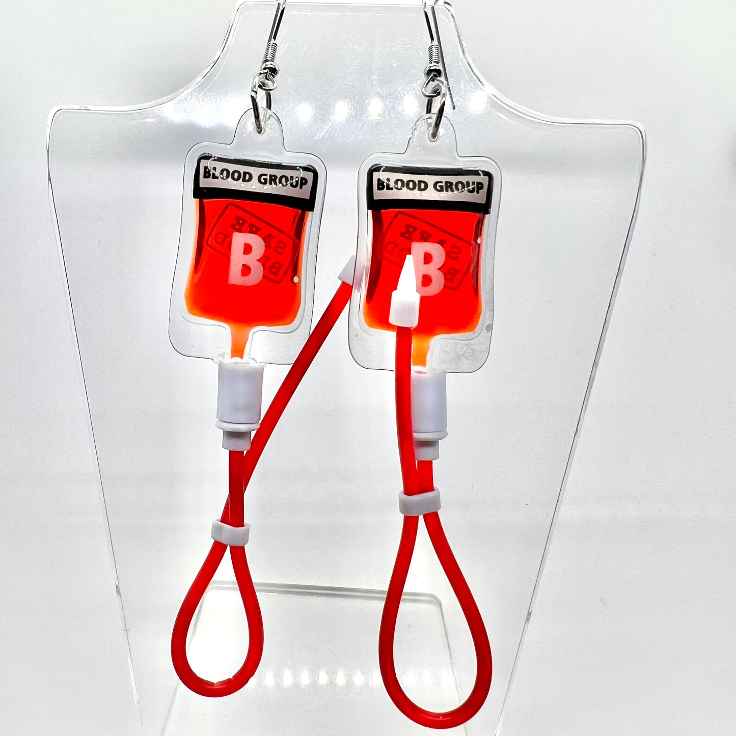 Blo0d Bag Earrings