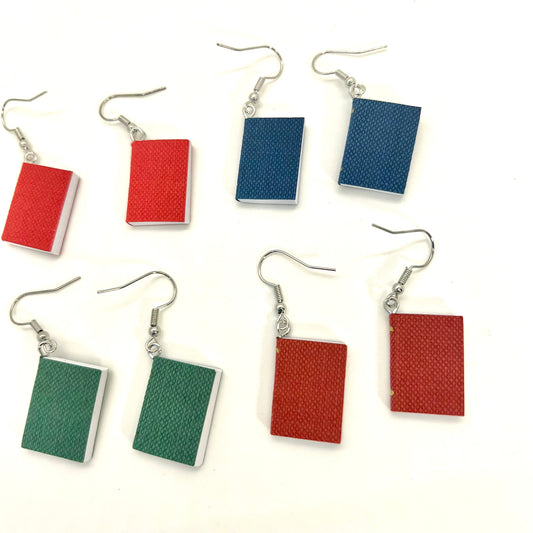 Book Earrings