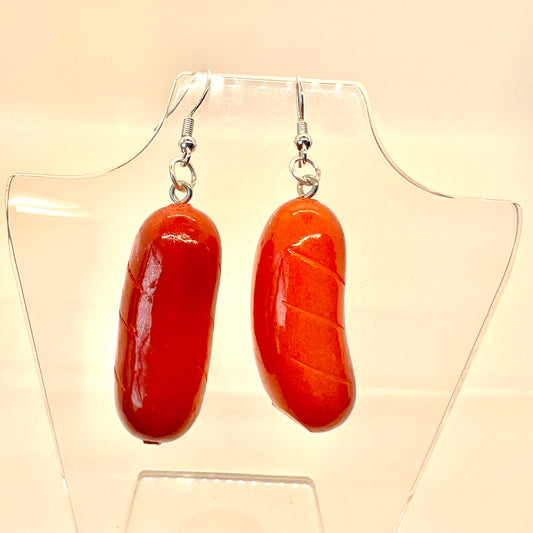 Grilled Hotdog Earrings