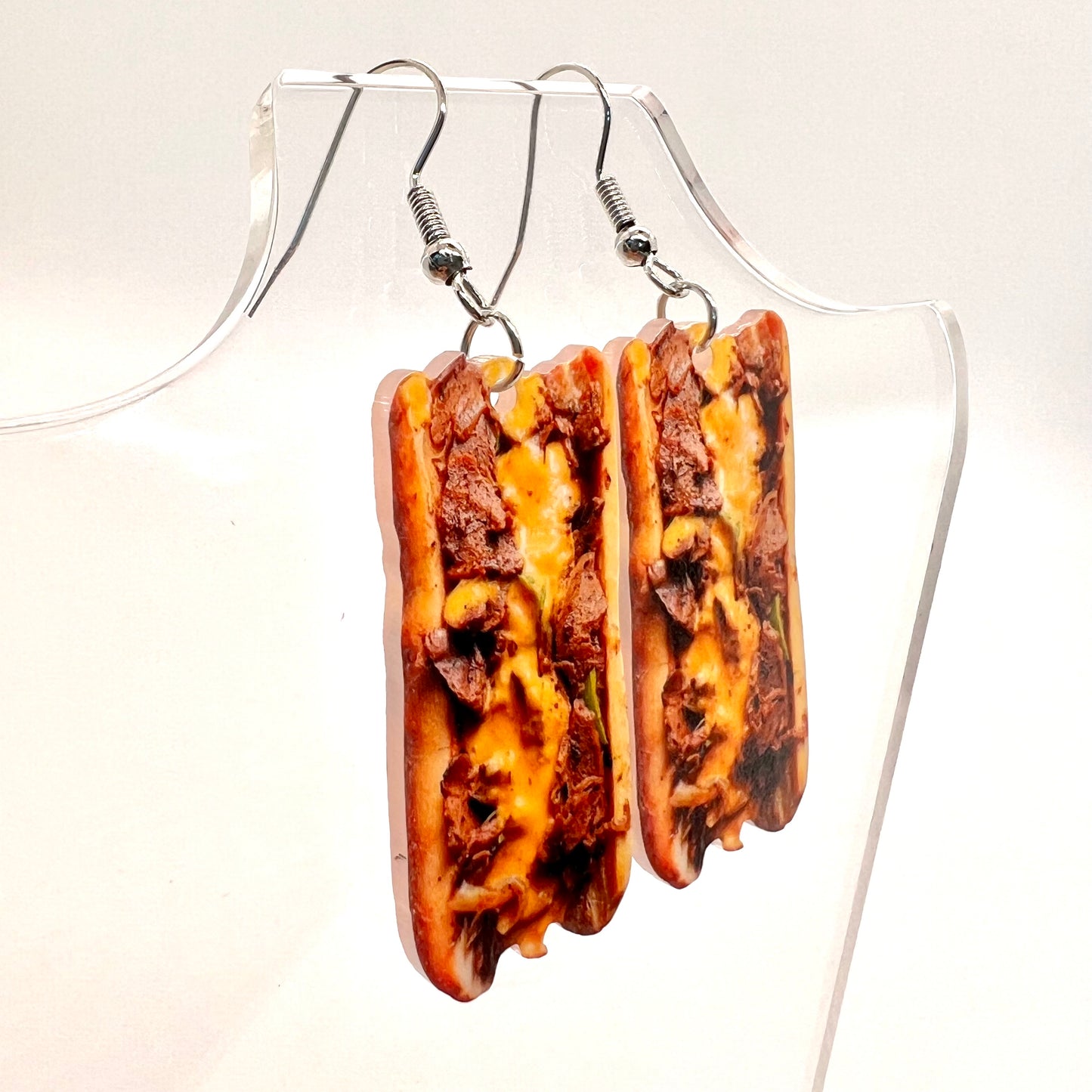 Philly Cheese Steak Earrings