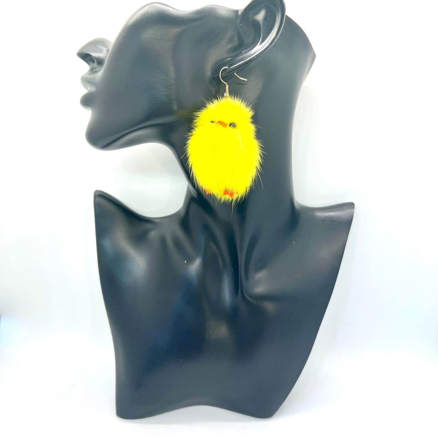 Fuzzy Chick Earrings