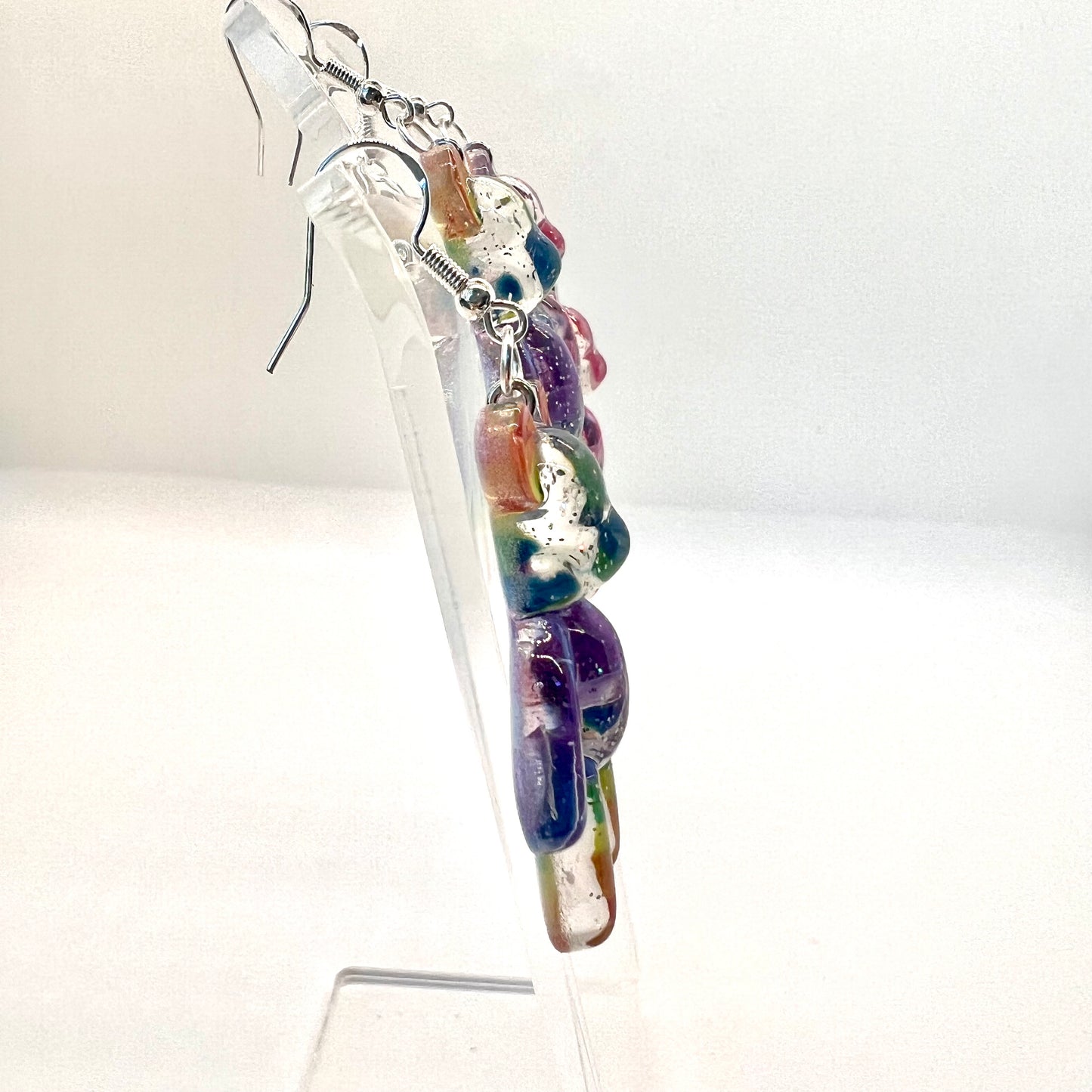 Rainbow Bear Earrings