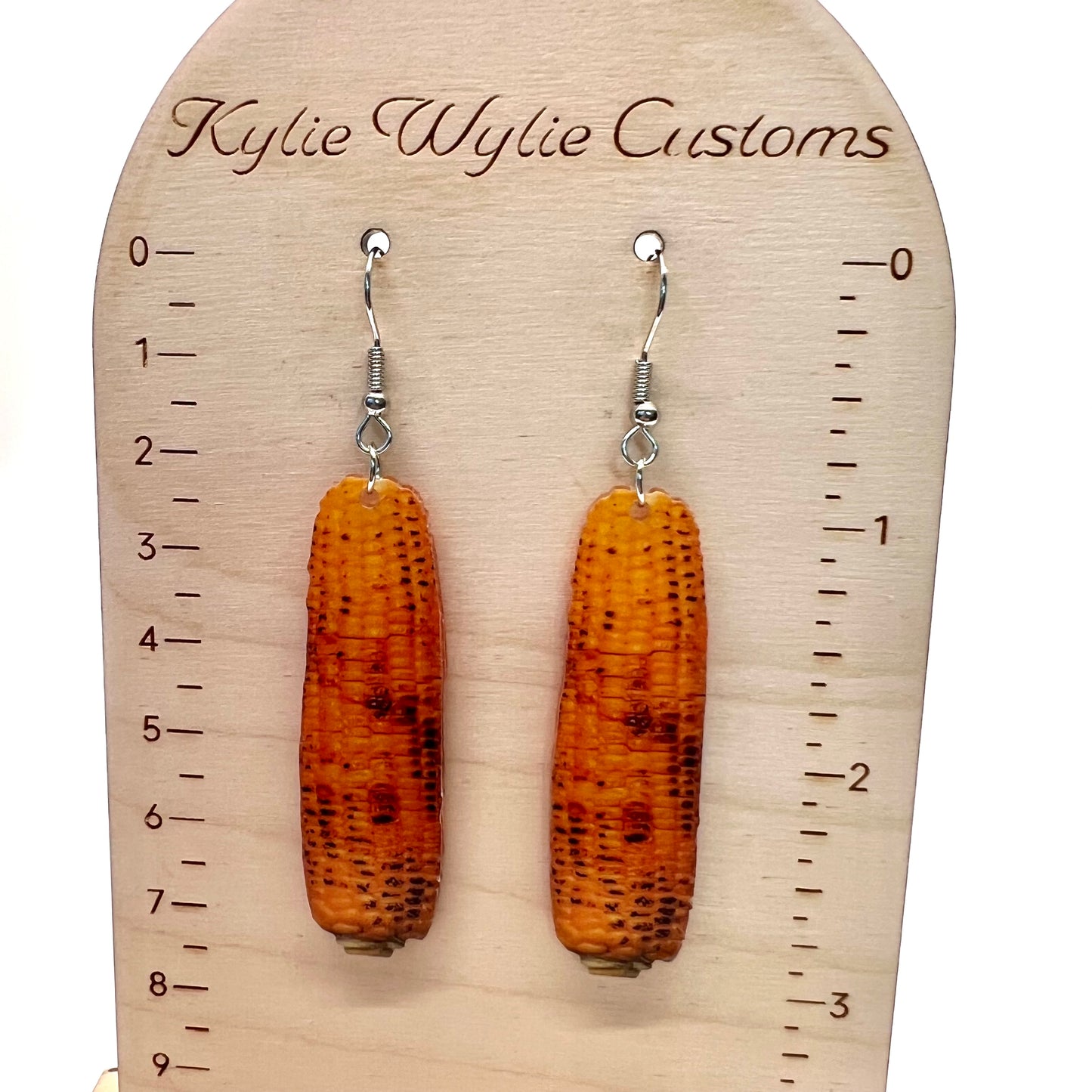 Grilled Corn Cob Earrings