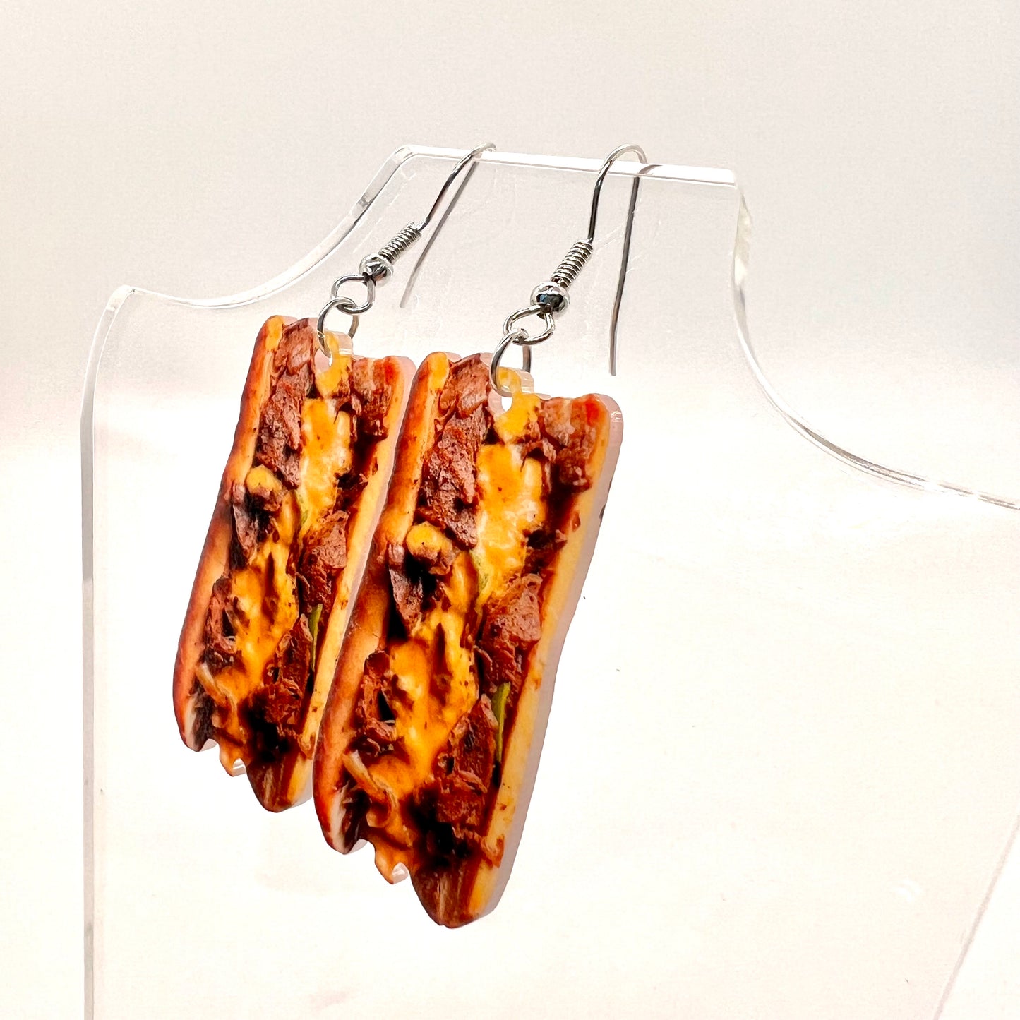 Philly Cheese Steak Earrings