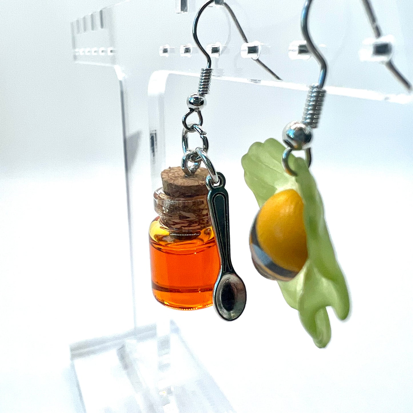 Bee & Honey Jar Earrings