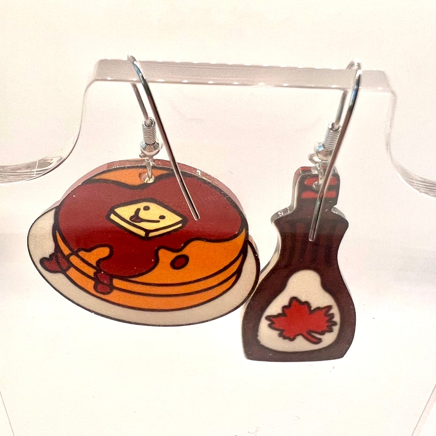 Pancakes & Syrup Earrings