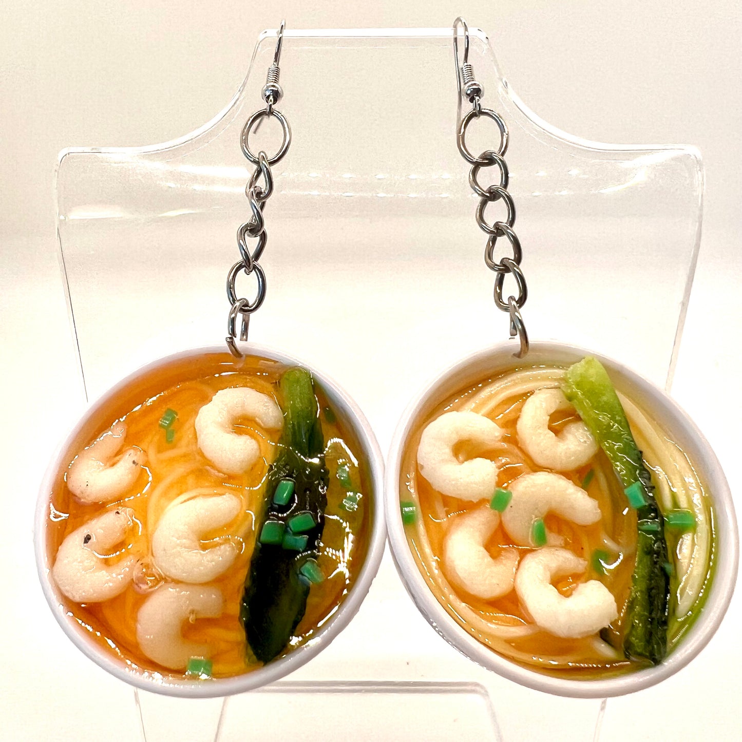 Shrimp Ramen Bowl Earrings