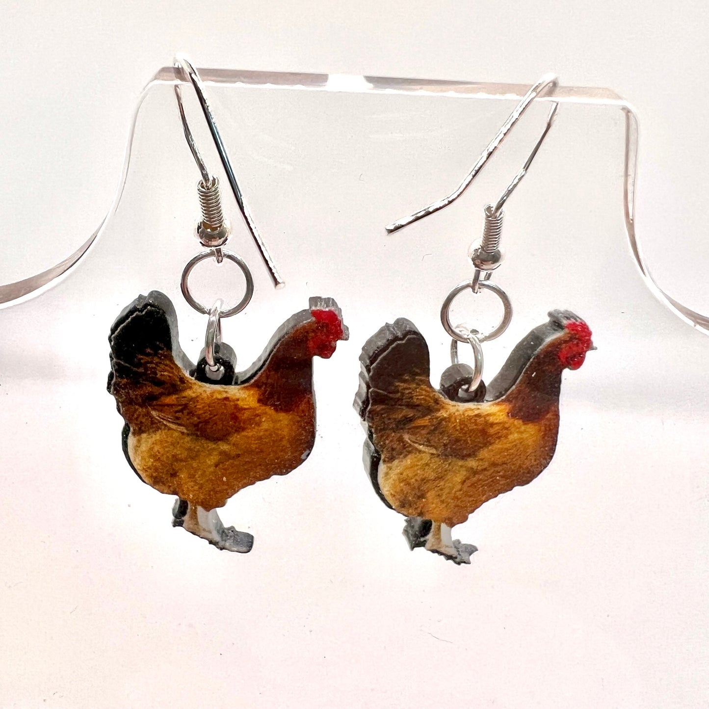 Chicken Earrings