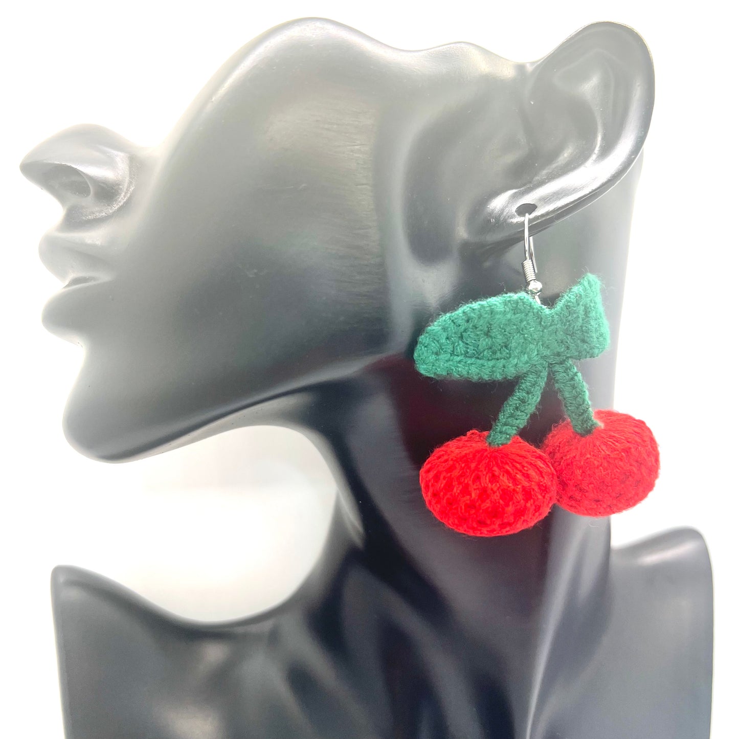 Crochet Cherries Earrings