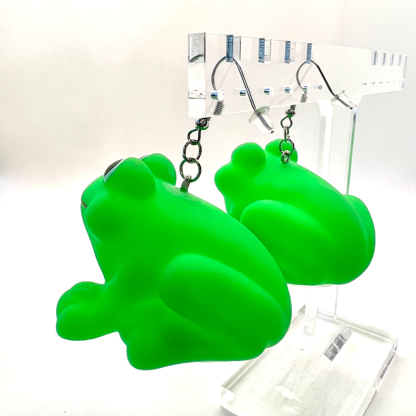 Large Frog Earrings