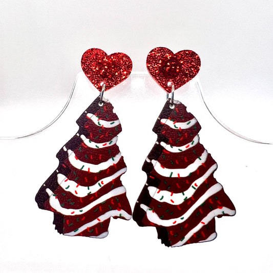 Little Debbie Tree Earrings