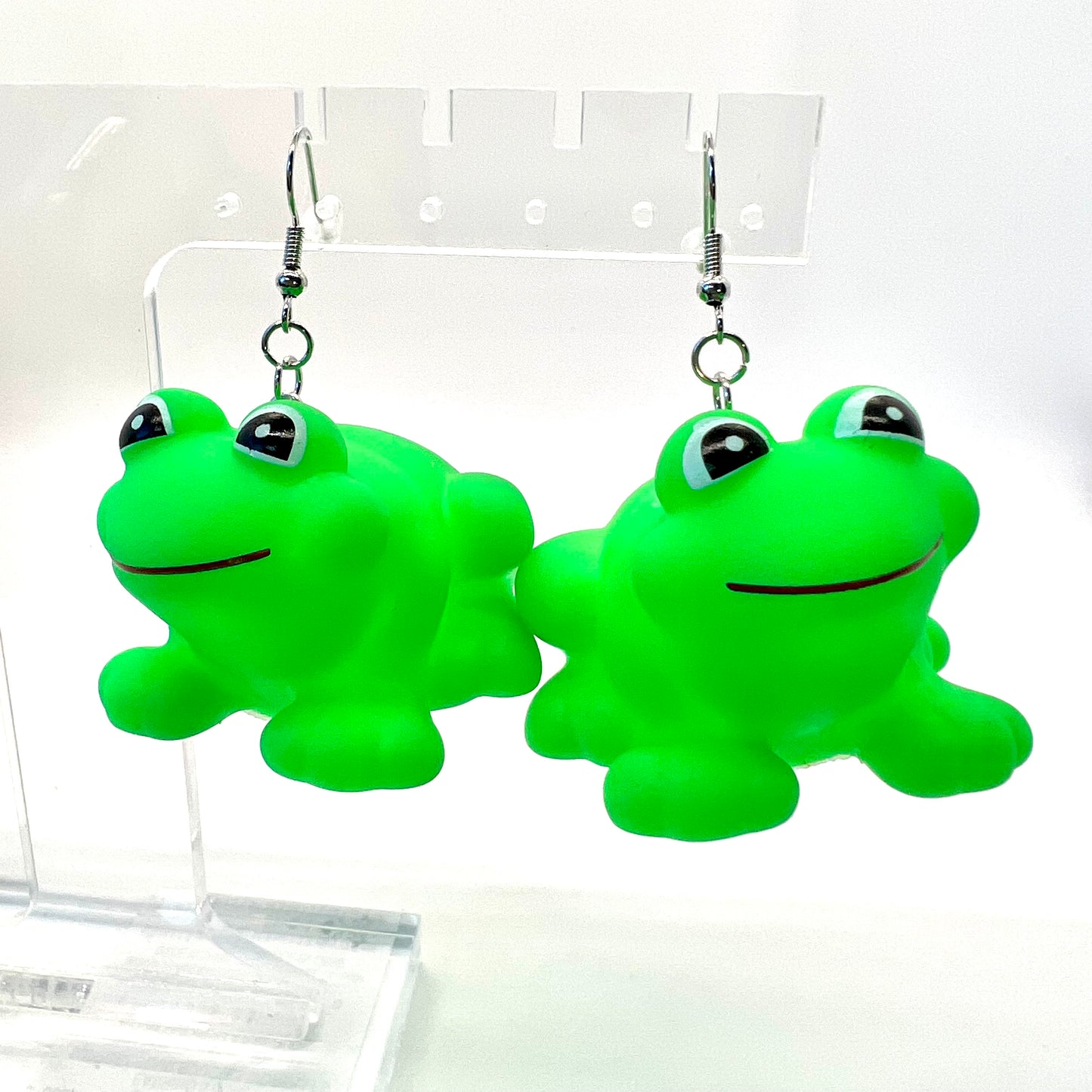 Large Frog Earrings