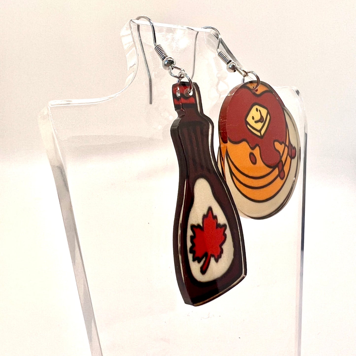 Pancakes & Syrup Earrings