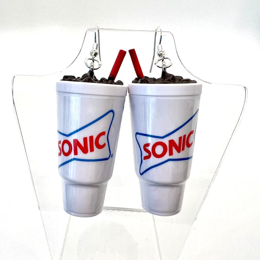 Sonic Route 44 Drink Earrings