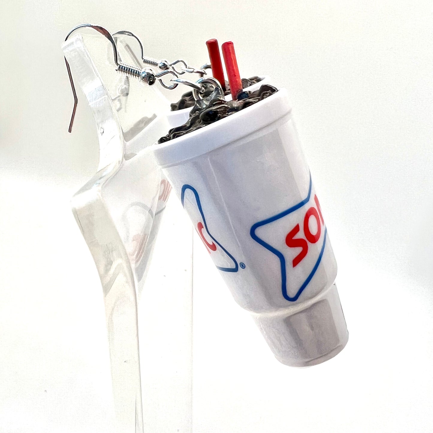 Sonic Route 44 Drink Earrings