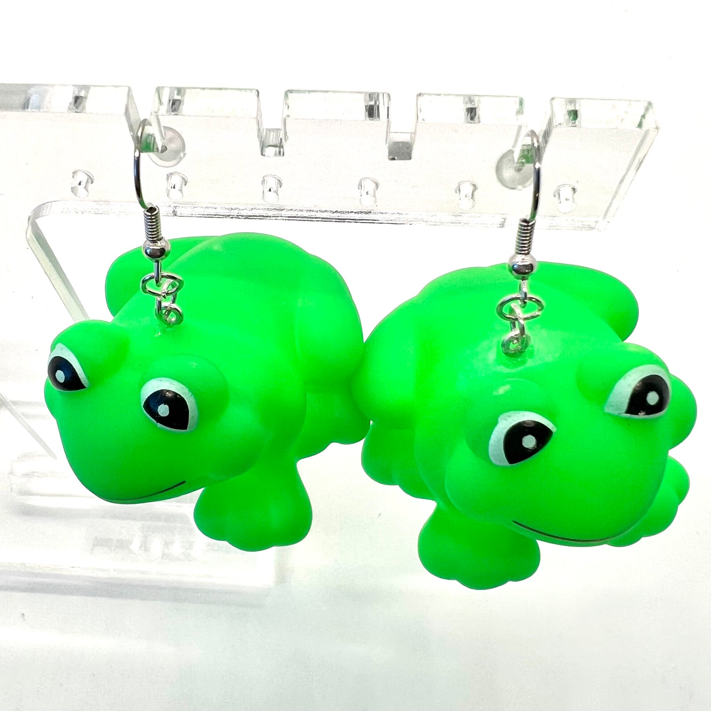 Large Frog Earrings